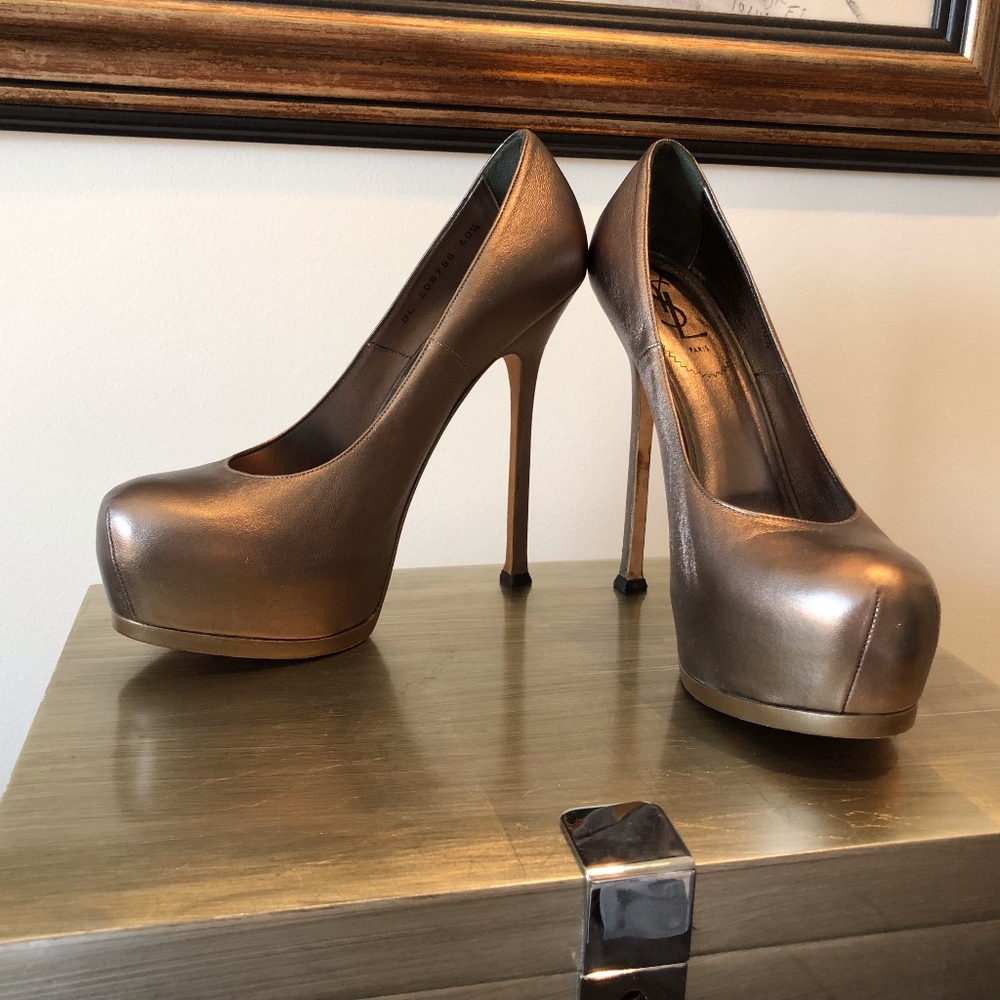 YSL Yves Saint Laurent Tribute Platform Heels